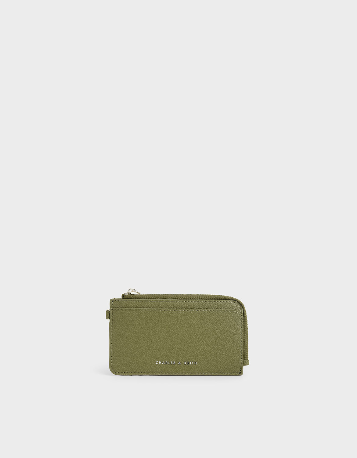 

Top Zip Card Holder, Sage green