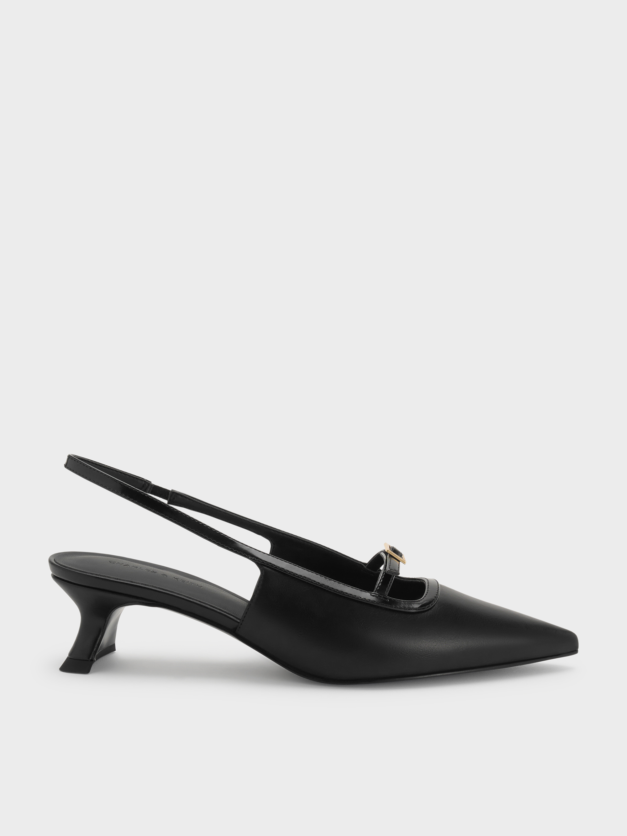 Charles & Keith - Buckle-Strap Slingback Pumps