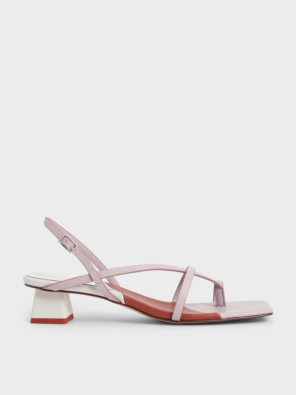 

Strappy Slingback Sandals, Lilac