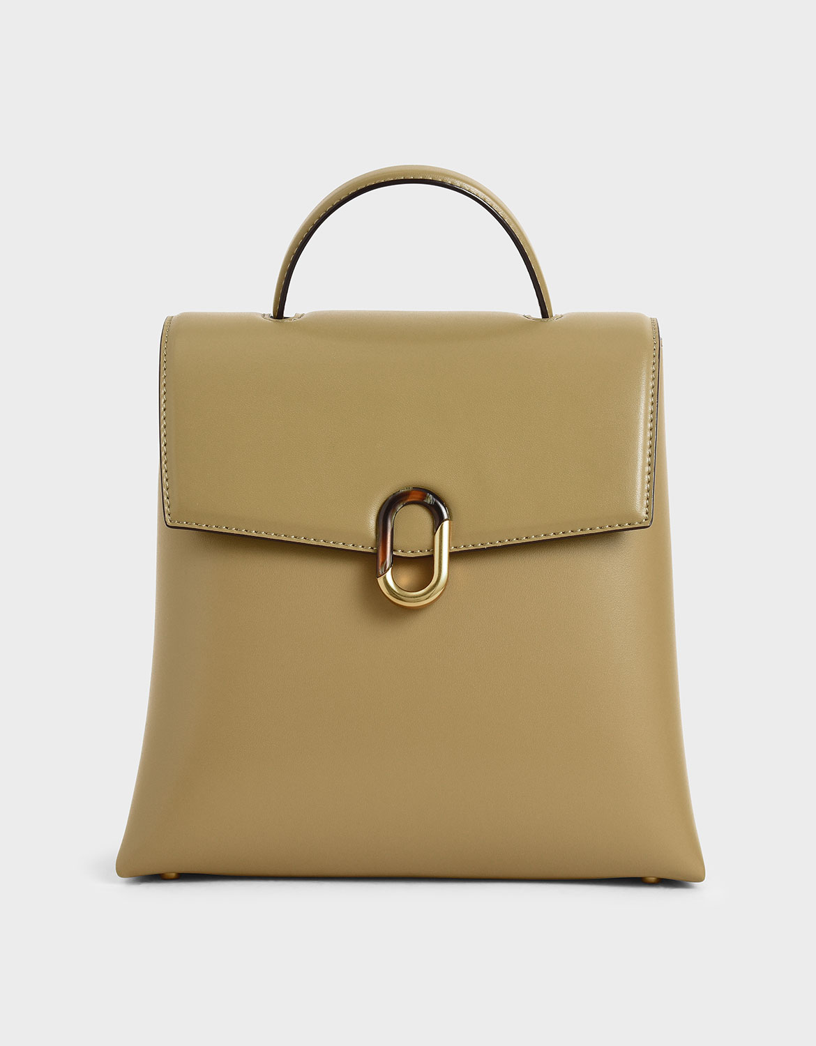 

Stone-Embellished Backpack, Khaki