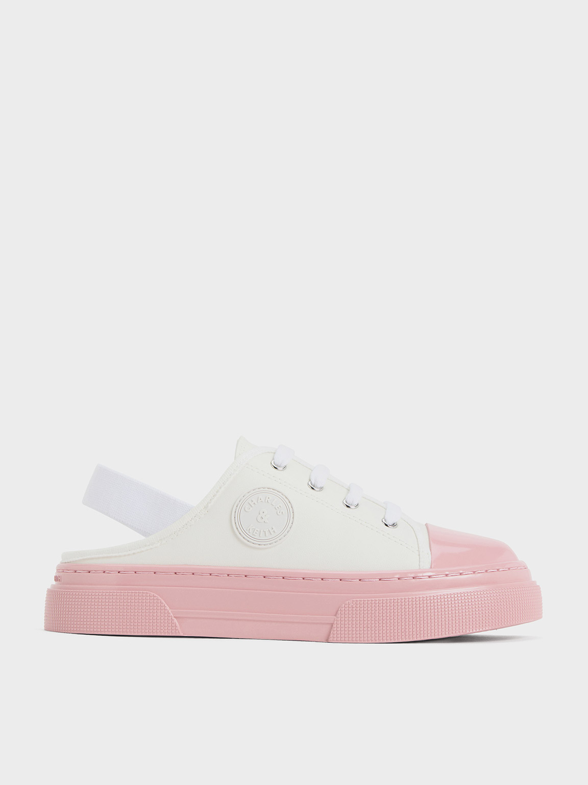 Girls’ Canvas Two-Tone Slingback Sneakers