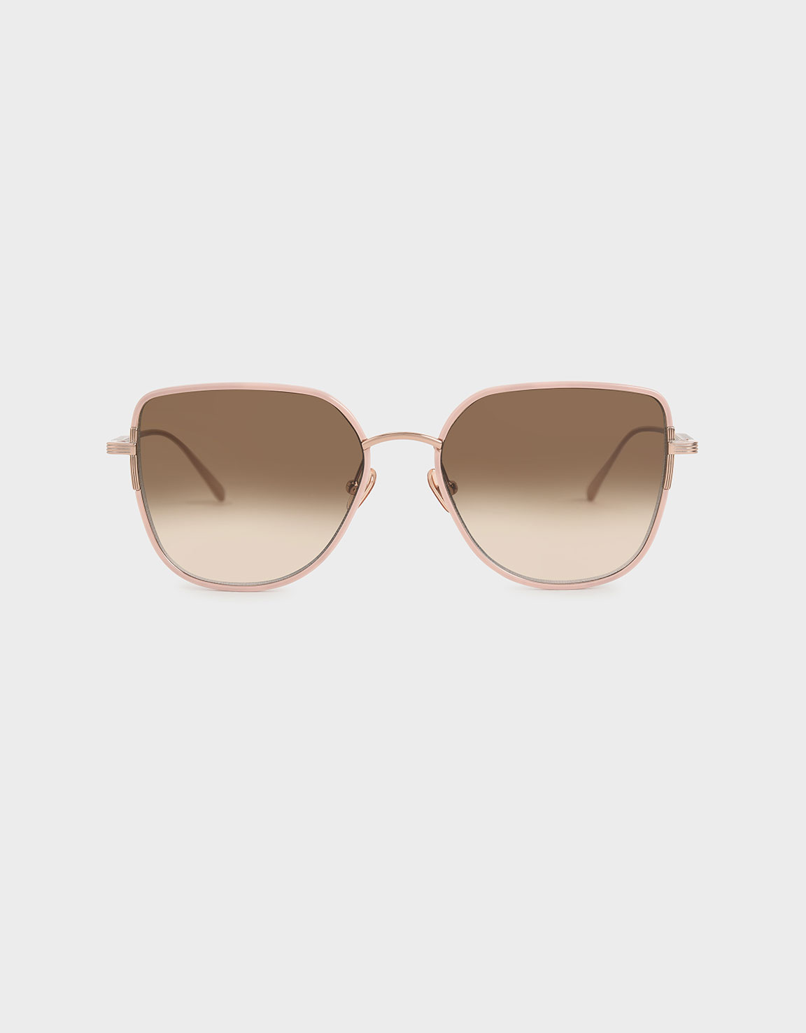 

Cut-Out Frame Butterfly Sunglasses, Pink