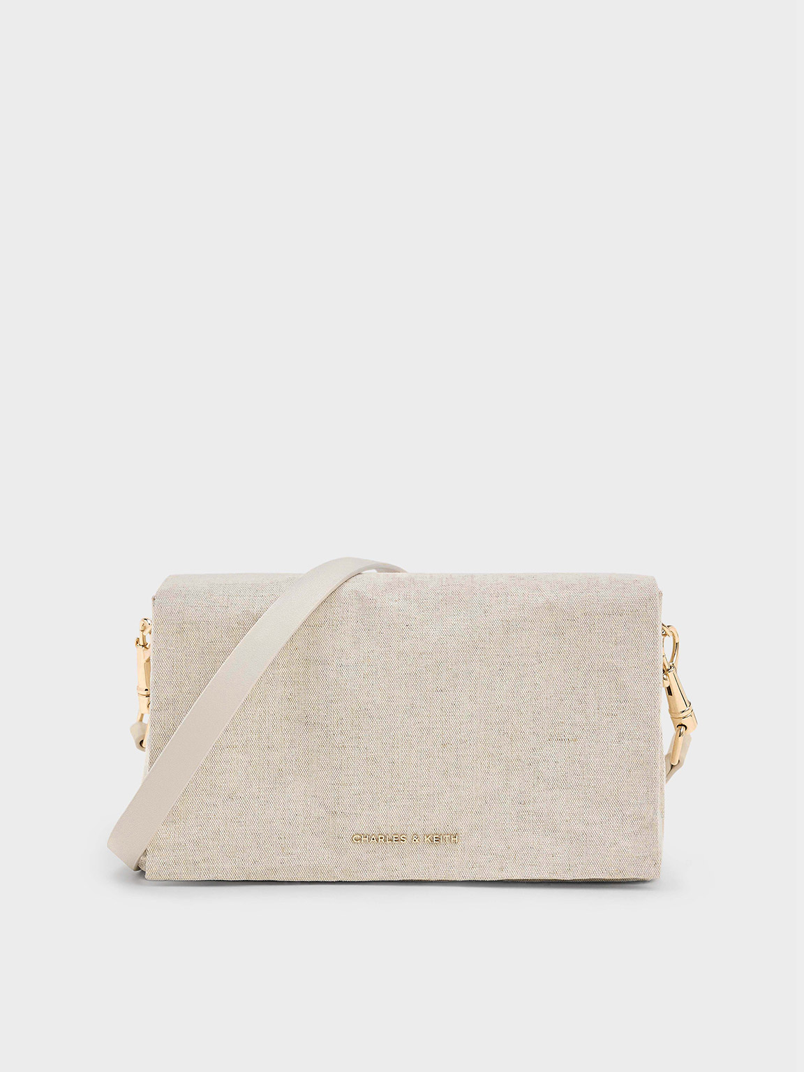 Charles & Keith - Matina Canvas Crossbody Bag