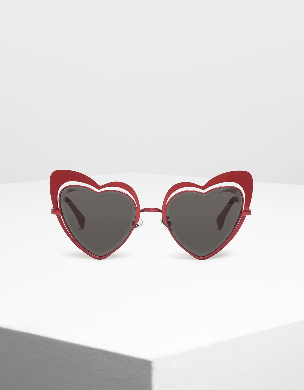 

Heart-Shaped Sunglasses, Red
