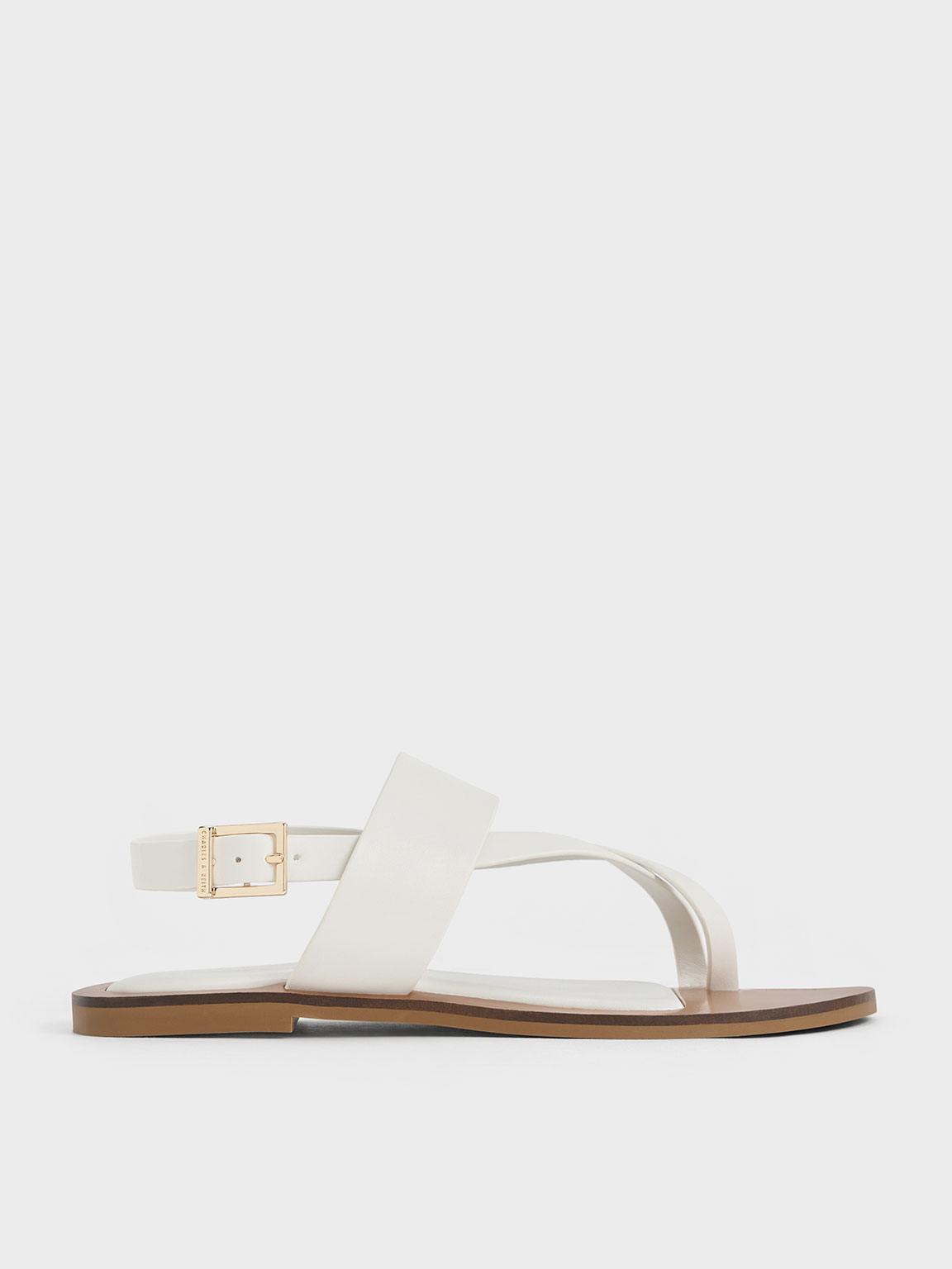 Toe-Ring Crossover-Strap Sandals