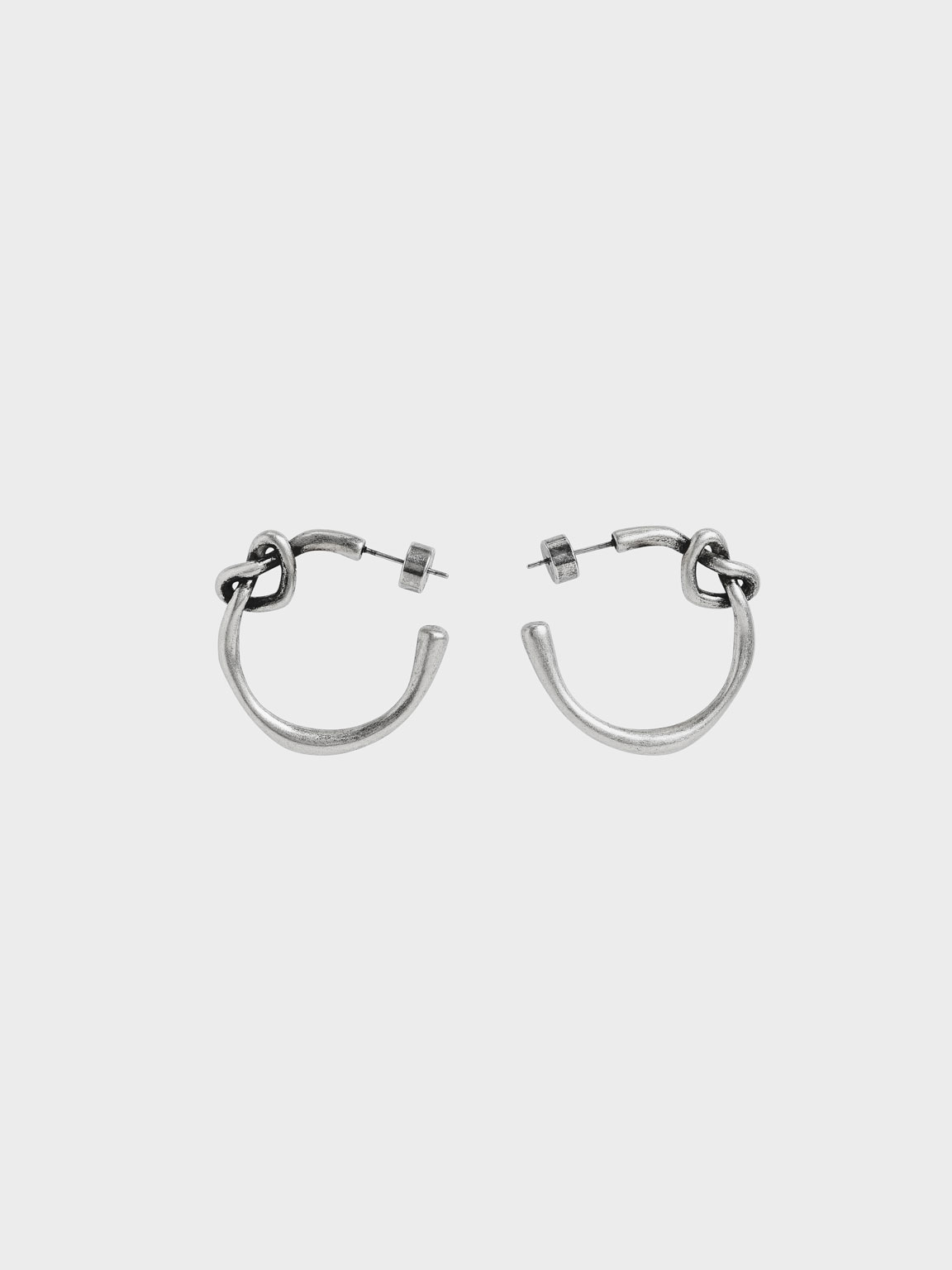 

Swarovski® Crystal Embellished Heart Hoop Earrings, Silver