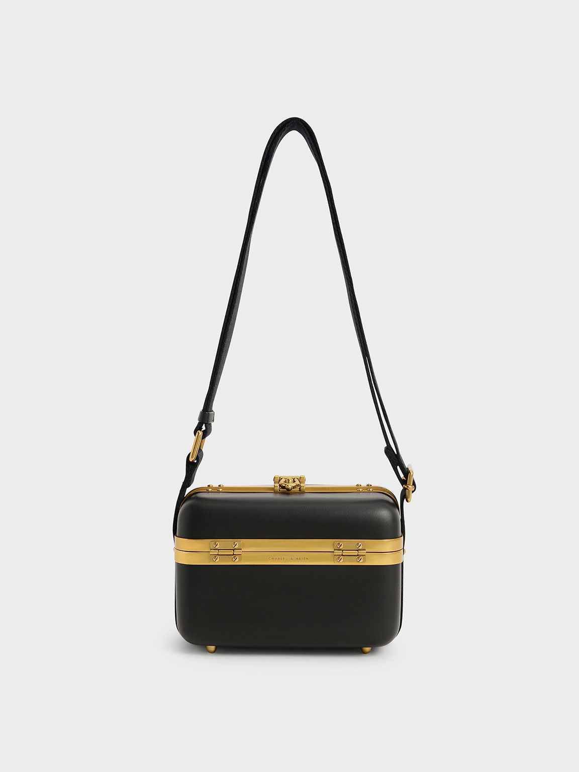 

Buckle Boxy Bag, Black