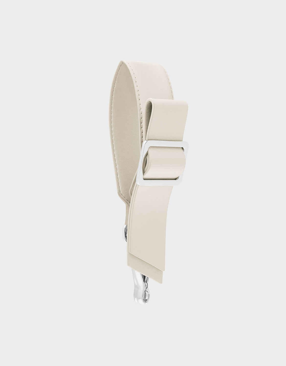 

Buckled Bag Strap, Pearl