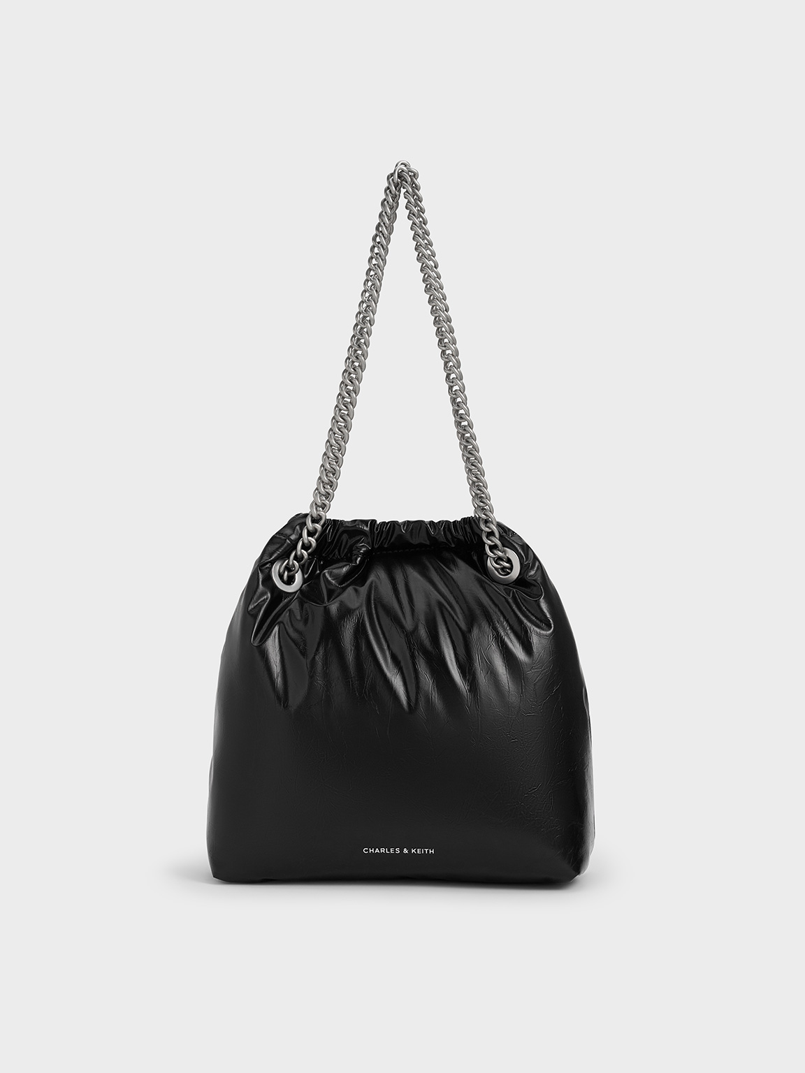 Charles & Keith - Caia Chain-Handle Tote Bag Charles & Keith - Caia Chain-Handle Tote Bag