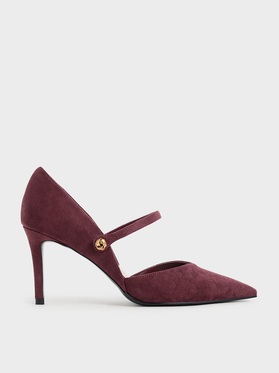 

Textured D'Orsay Stiletto Pumps