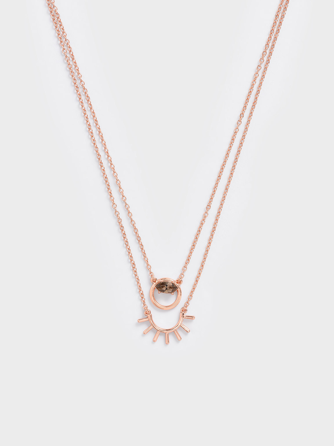 

Swarovski® Crystal Pendant Princess Necklace, Rose gold