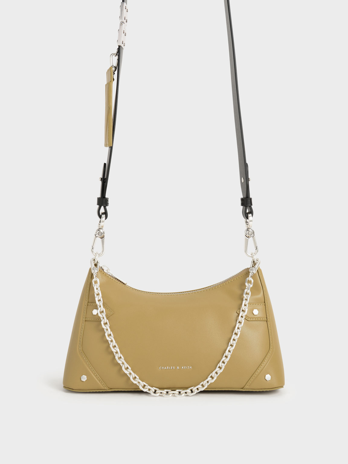

Chain Handle Crossbody Bag, Sand