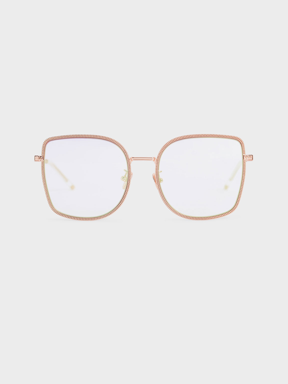 

Geometric Butterfly Sunglasses, Rose gold