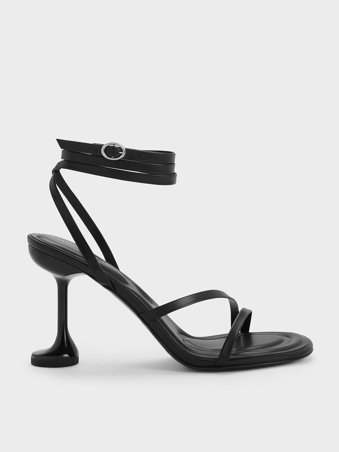 Celestine Sculptural Heel Strappy Sandals