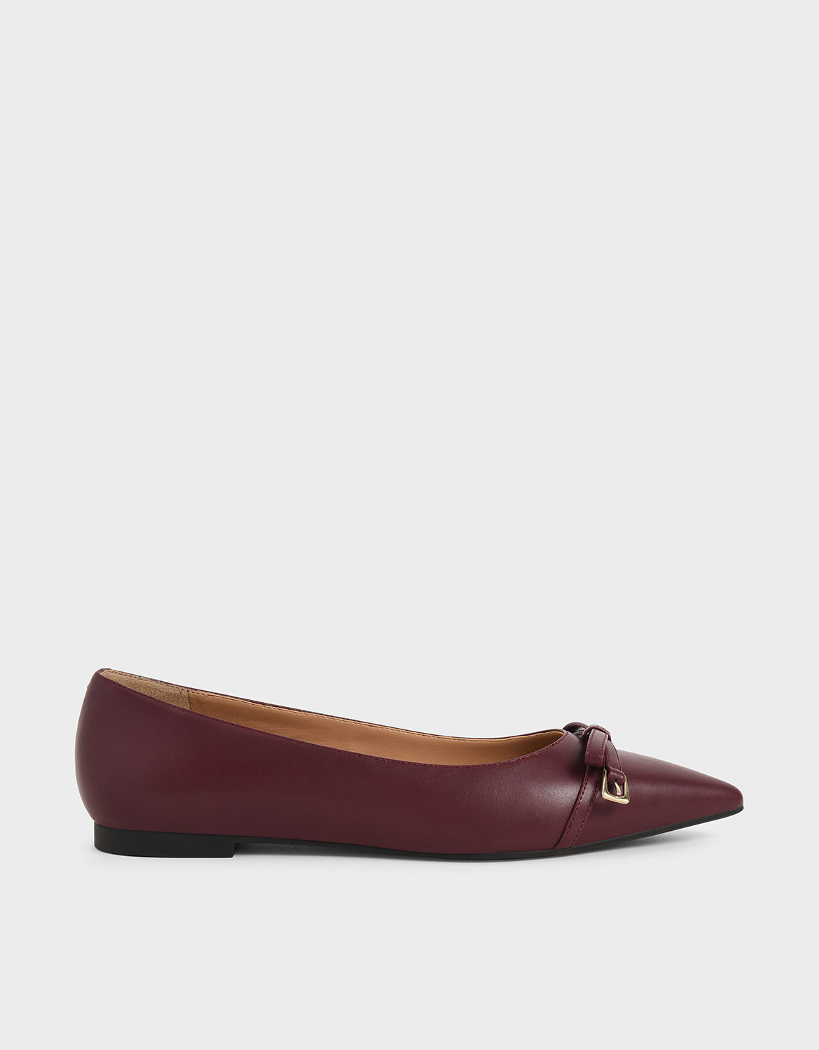 

Bow Ballerina Flats, Maroon