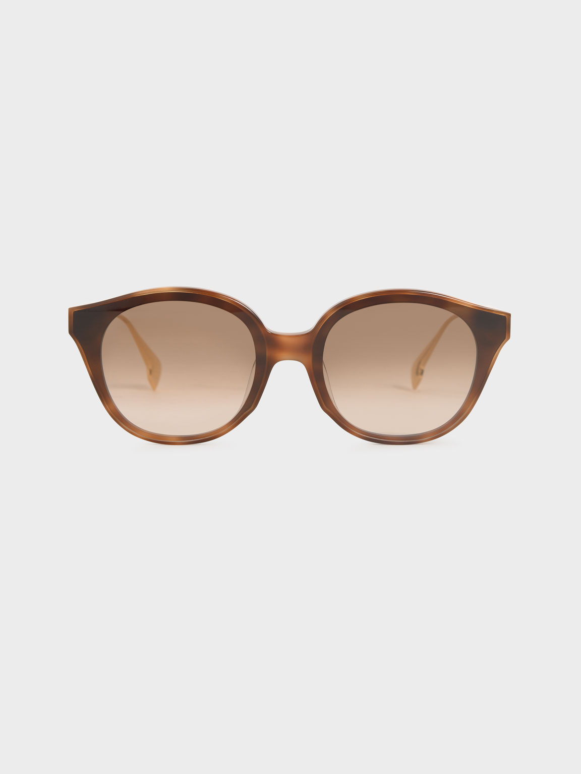 

Acetate Cat-Eye Sunglasses, T. shell
