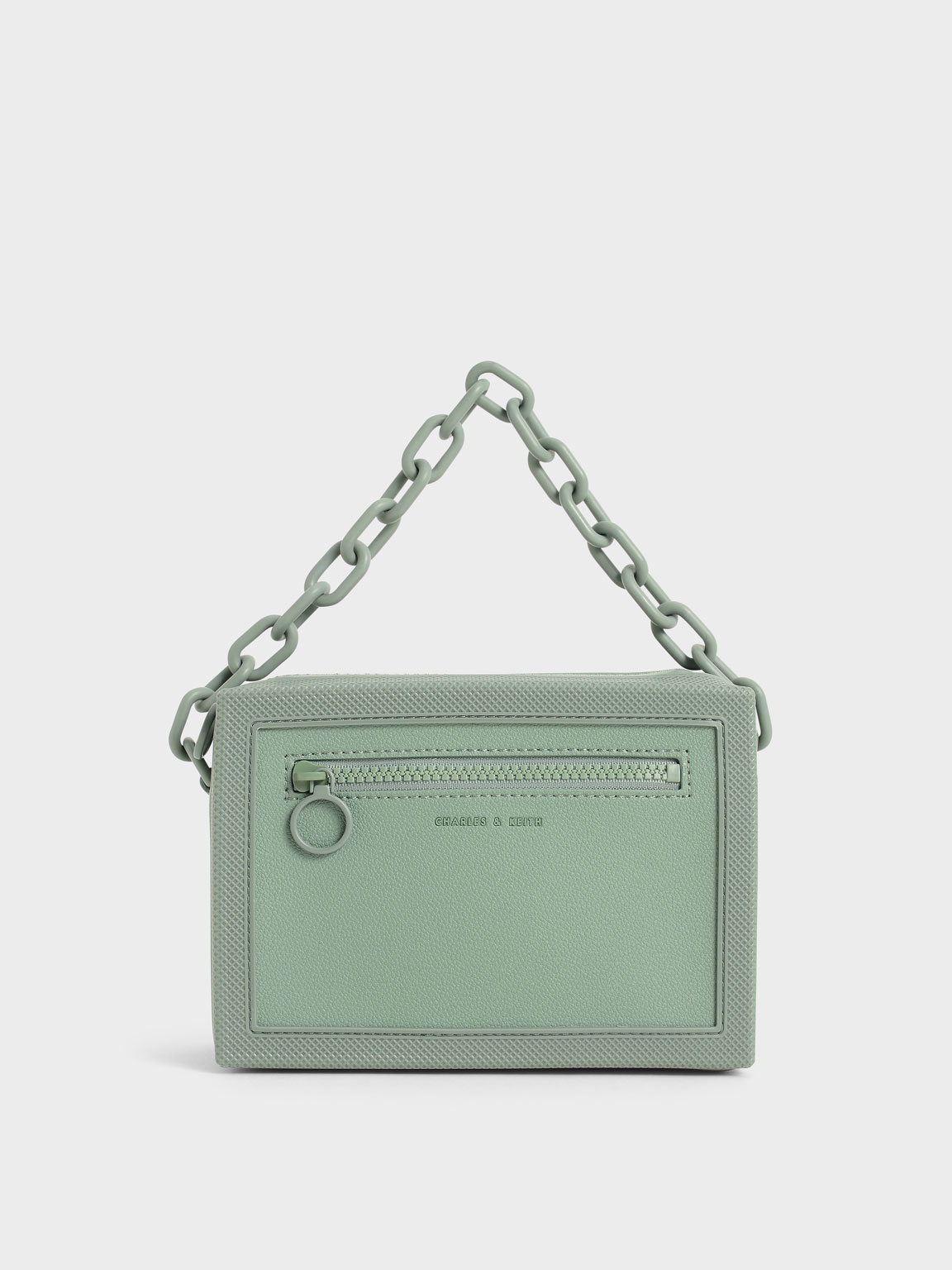 

Chain Link Crossbody Bag, Sage green