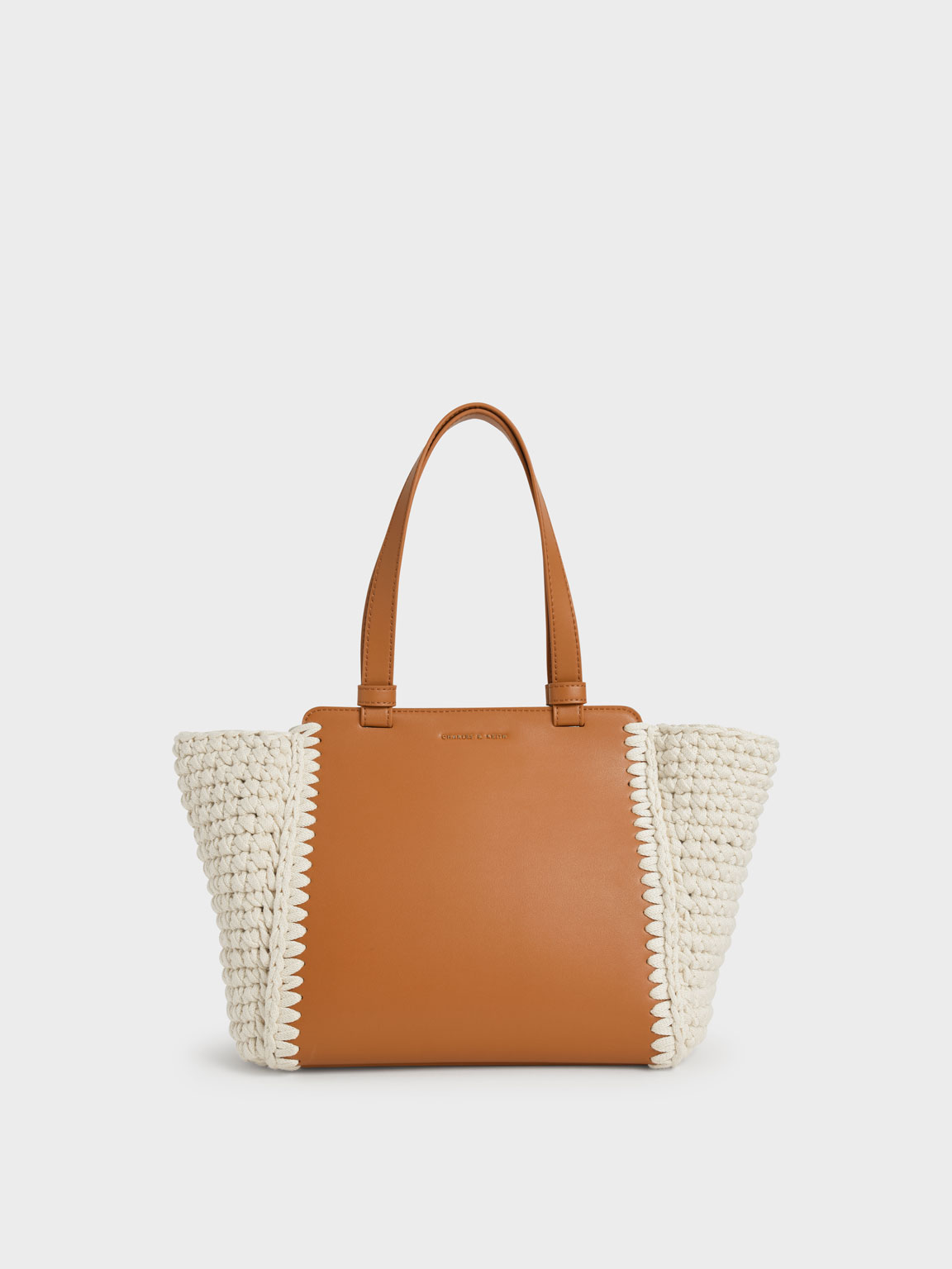 

Crochet Tote Bag, Cognac