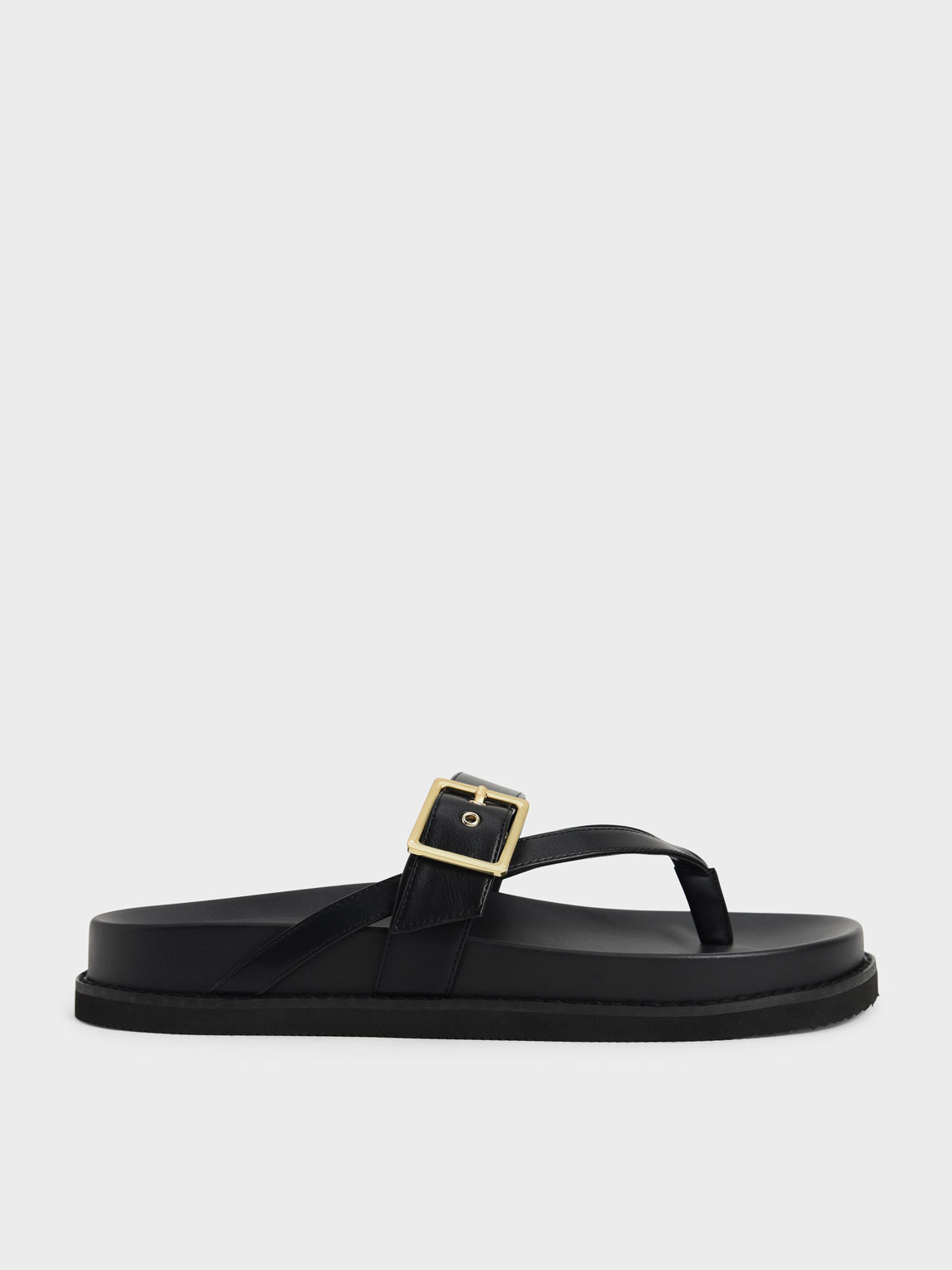 

Buckled Thong Sandals