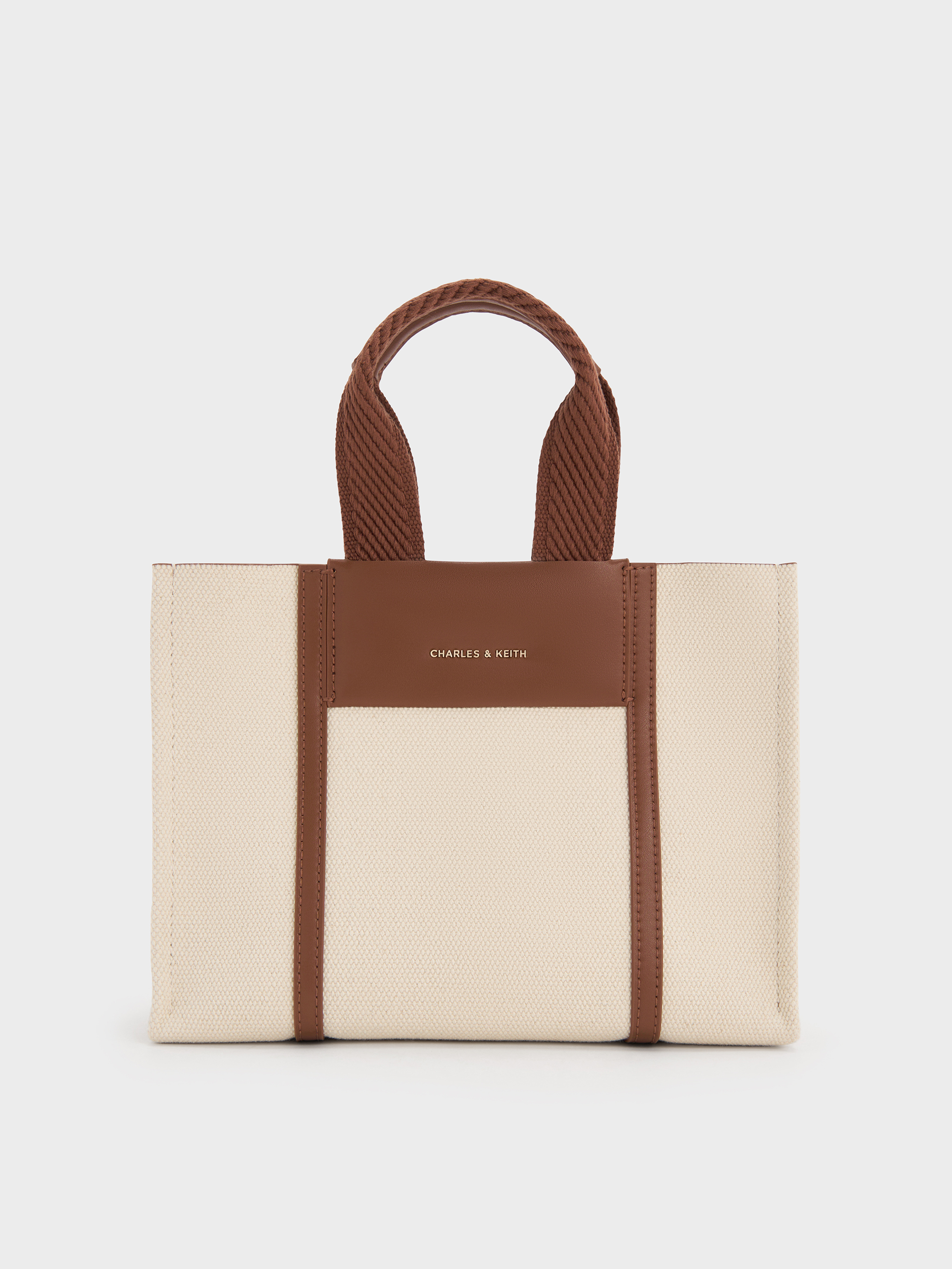 Charles & Keith - Mini Shalia Canvas Tote Bag