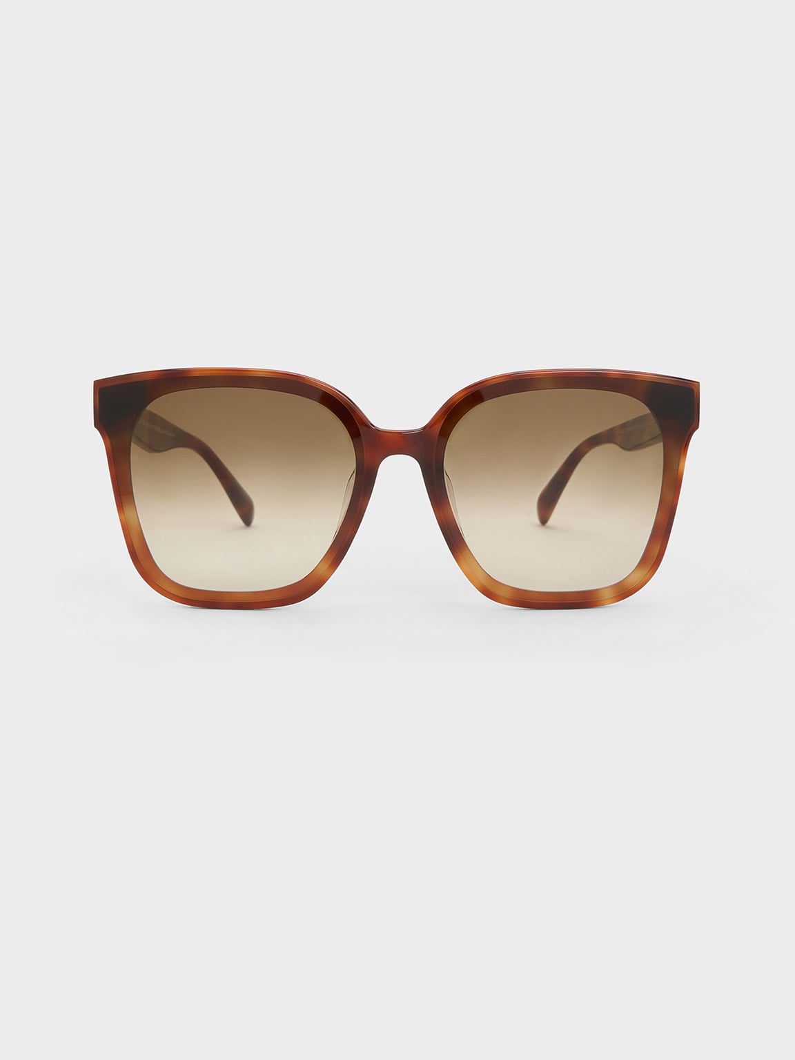 Charles & Keith - Gabine Tortoiseshell Oversized Butterfly Sunglasses