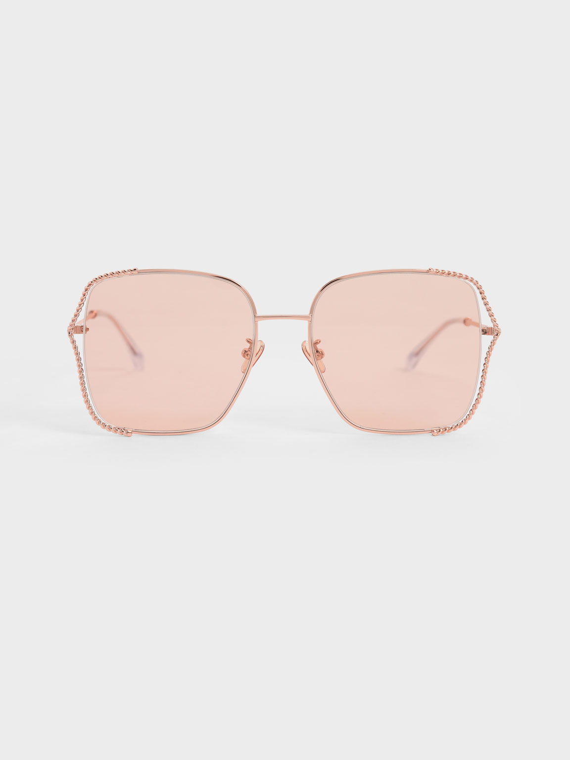 

Tinted Butterfly Sunglasses, Rose gold