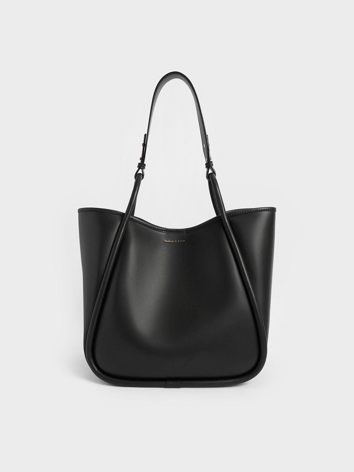 Charles u0026 Keith Circle Handle Tote Bag In Black | ModeSens