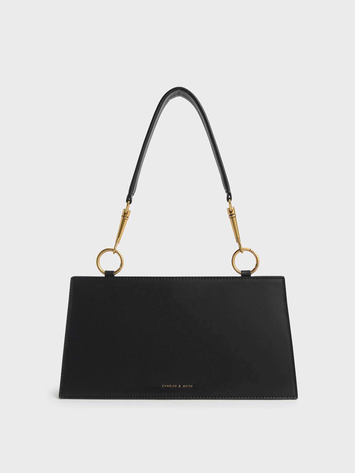 

Ring Detail Shoulder Bag, Black