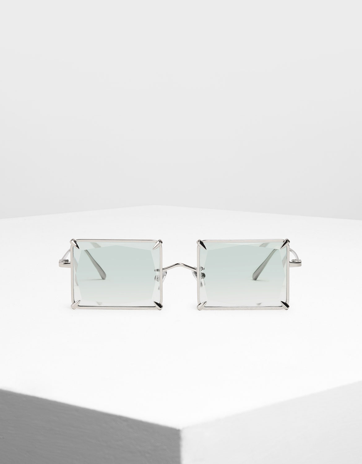 

Square Wire Frame Sunglasses, Multi