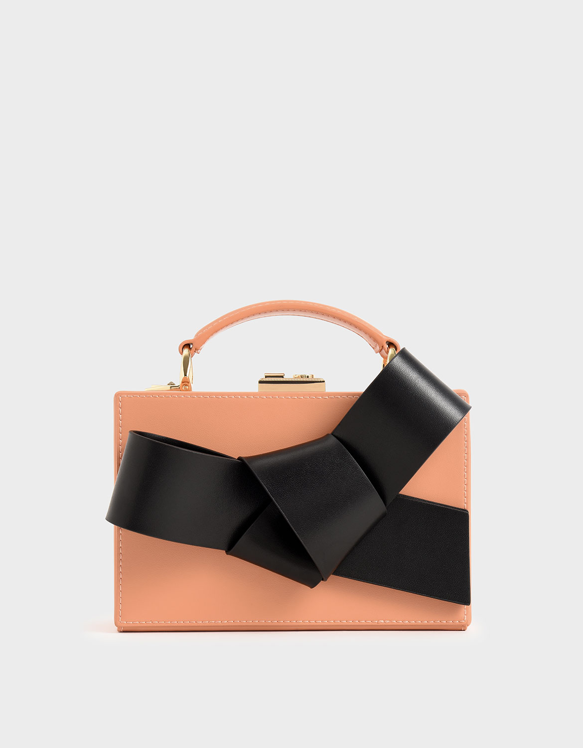 

Bow Boxy Bag, Peach