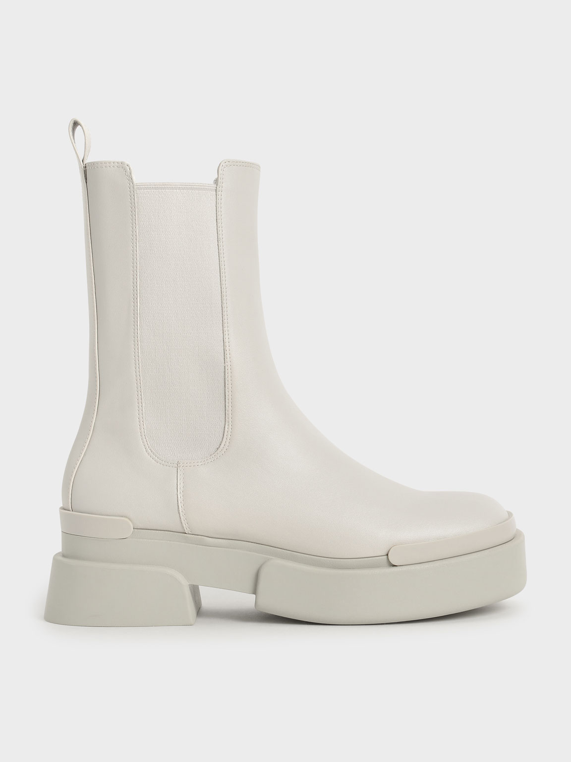 

Platform Chelsea Boots, Grey