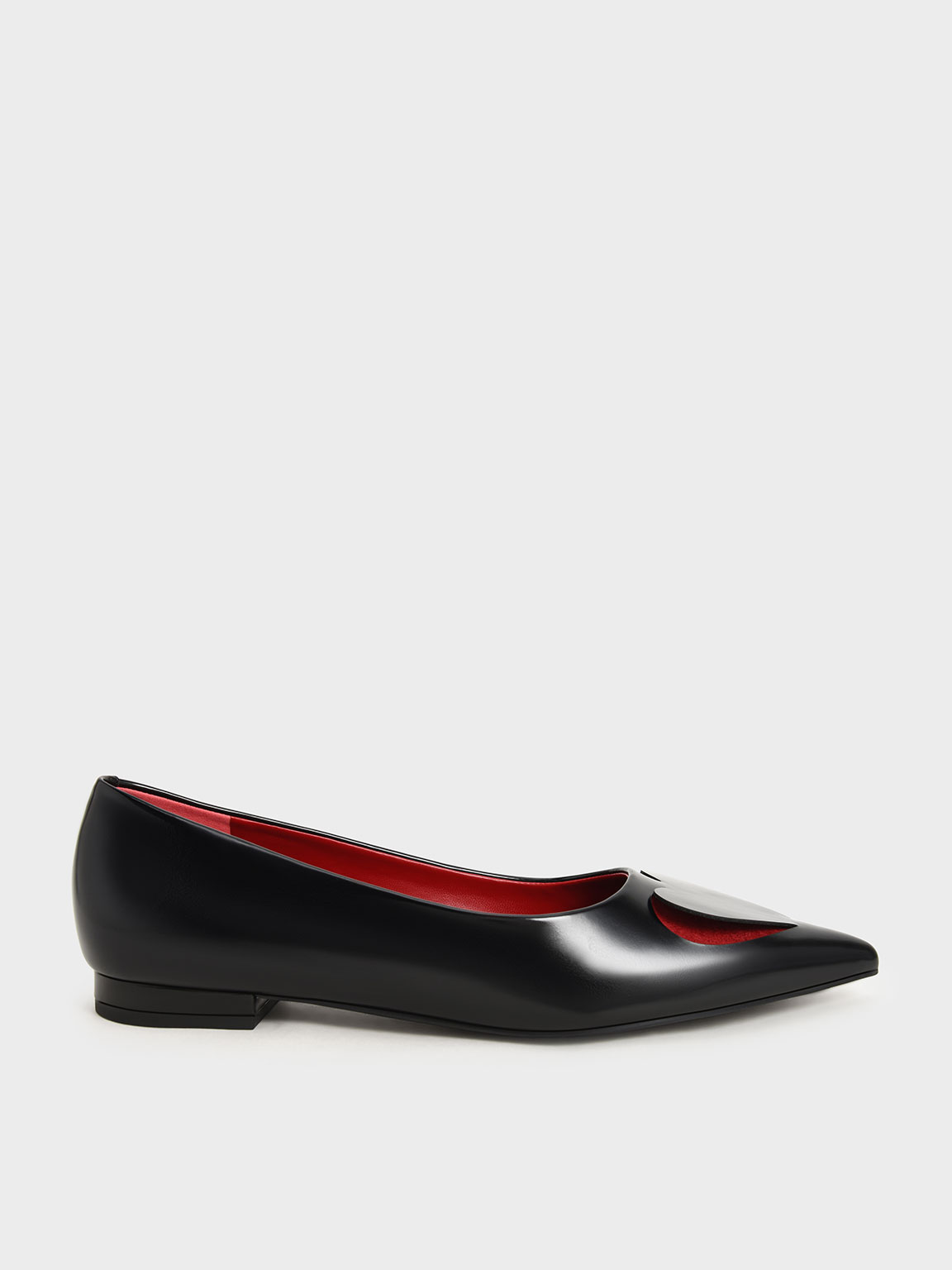 

Amora Heart Cut-Out Ballerina Pumps