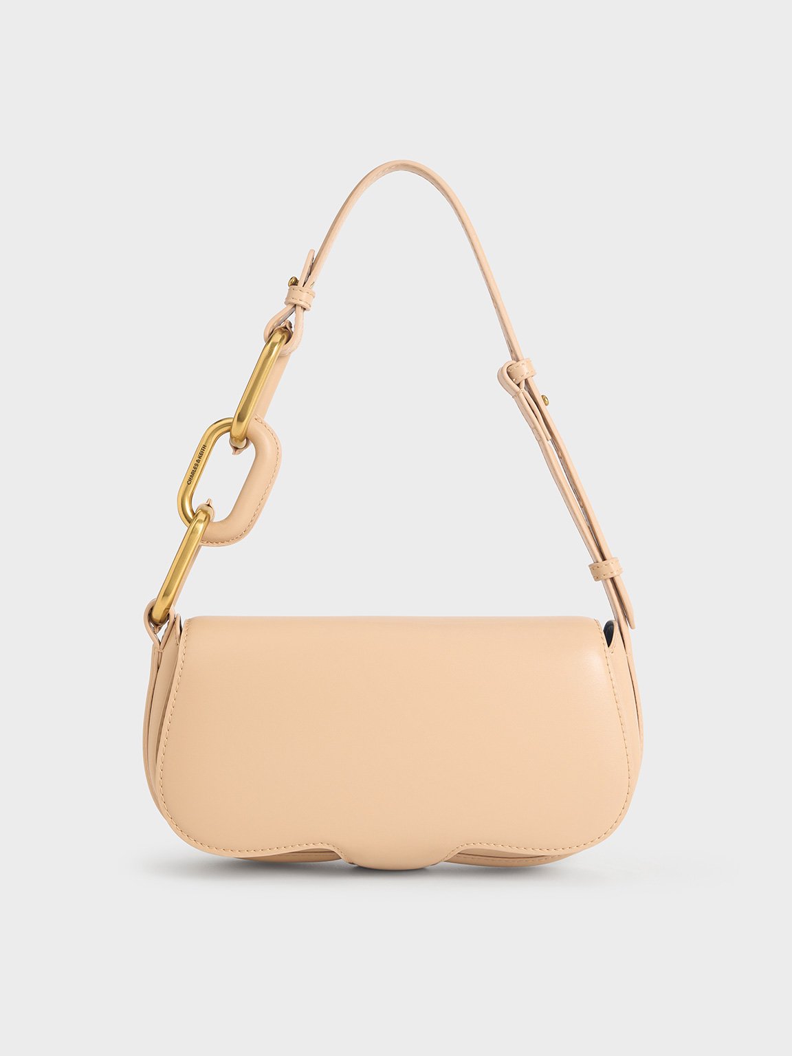 Charles & Keith - Kora Metallic-Accent Elongated Bag
