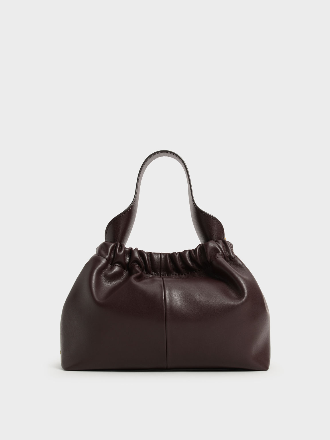 

Pleated Hobo Bag, Burgundy