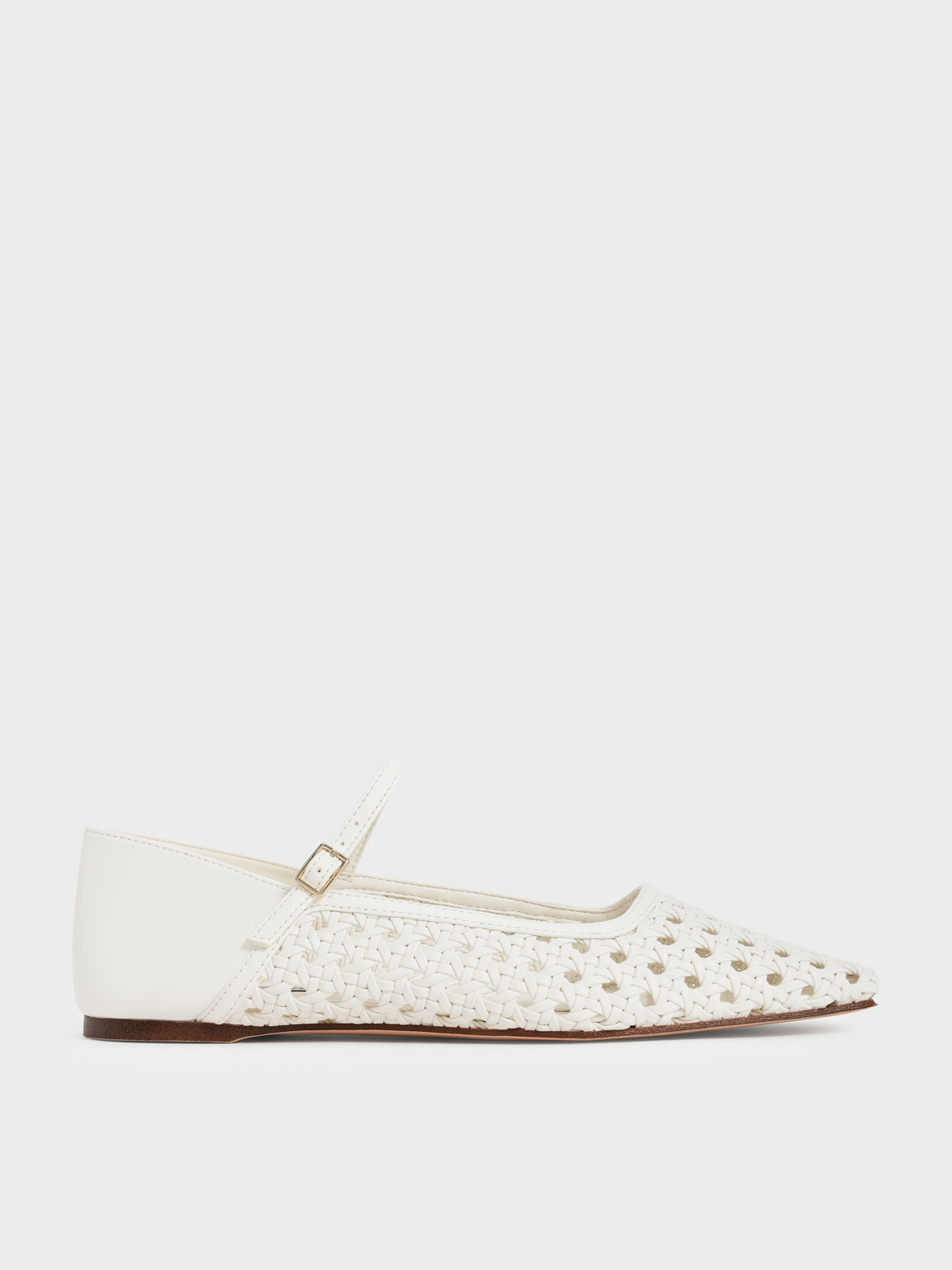 

Woven Ballerinas, White