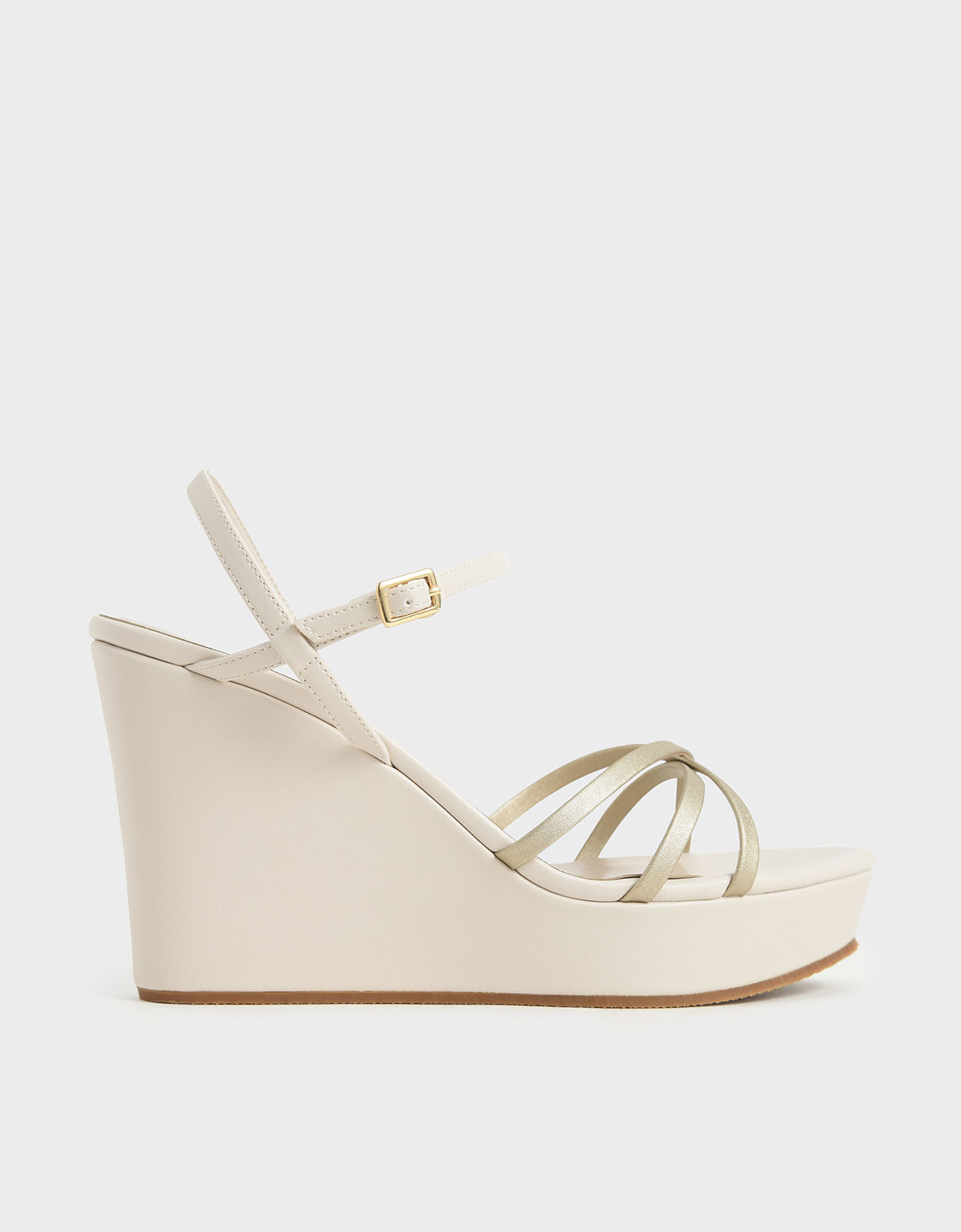 

Strappy Wedges, Chalk