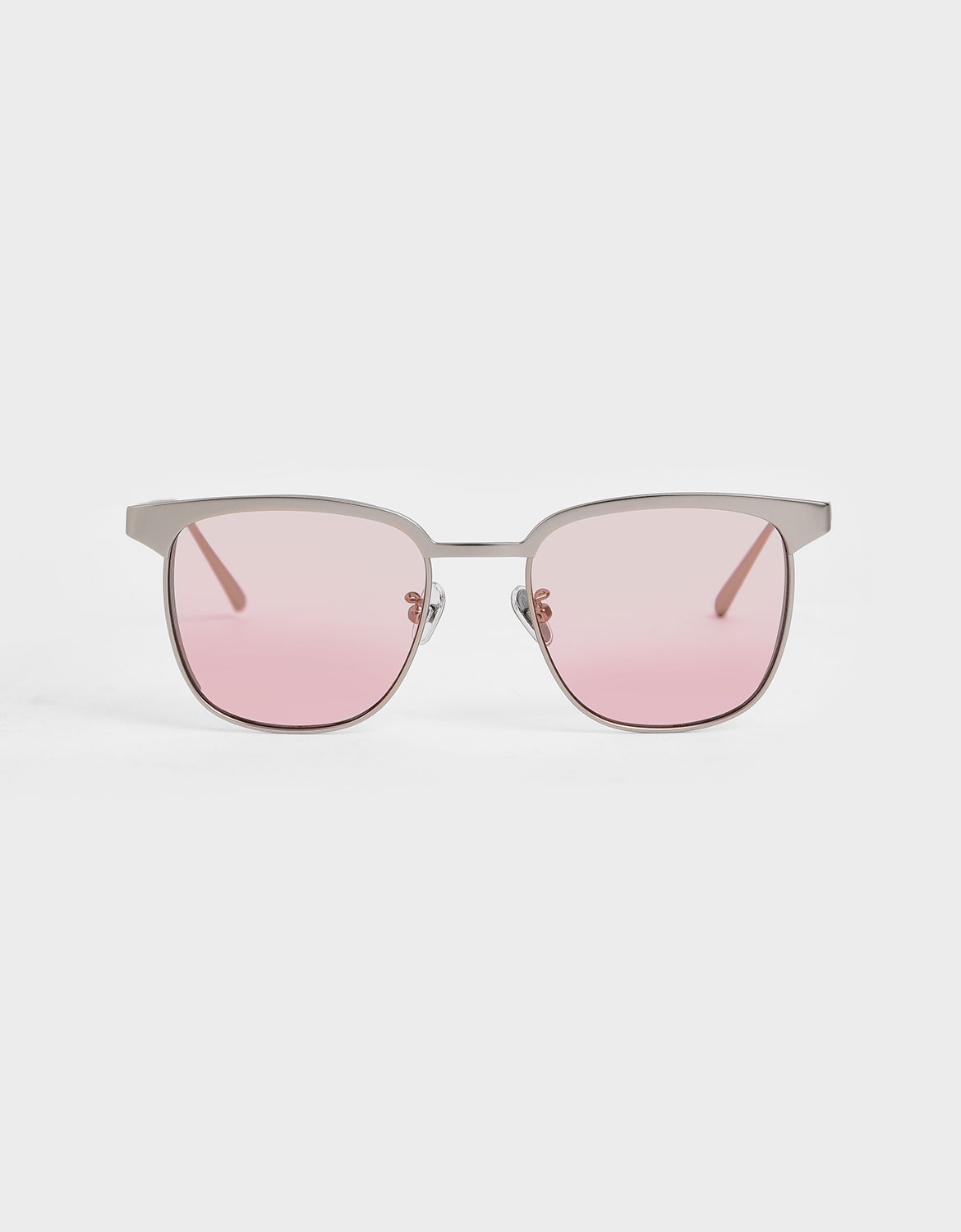 

Tinted Rectangular Sunglasses, Pink