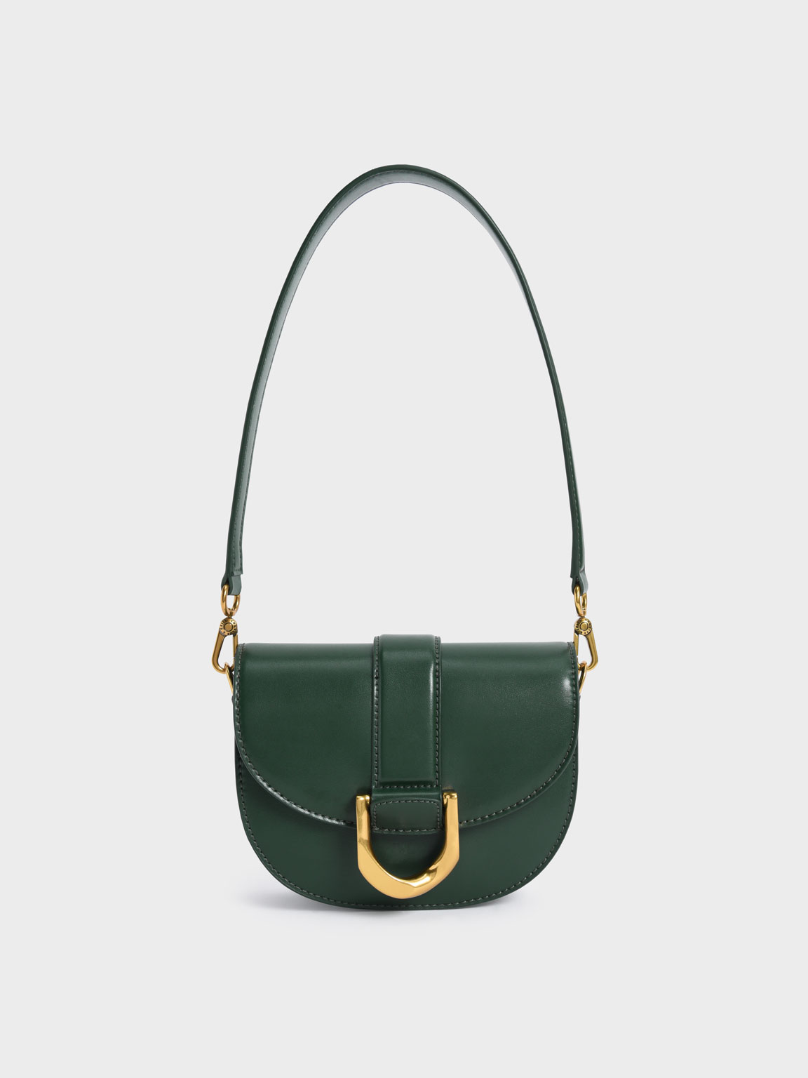 

Mini Gabine Saddle Bag, Dark green