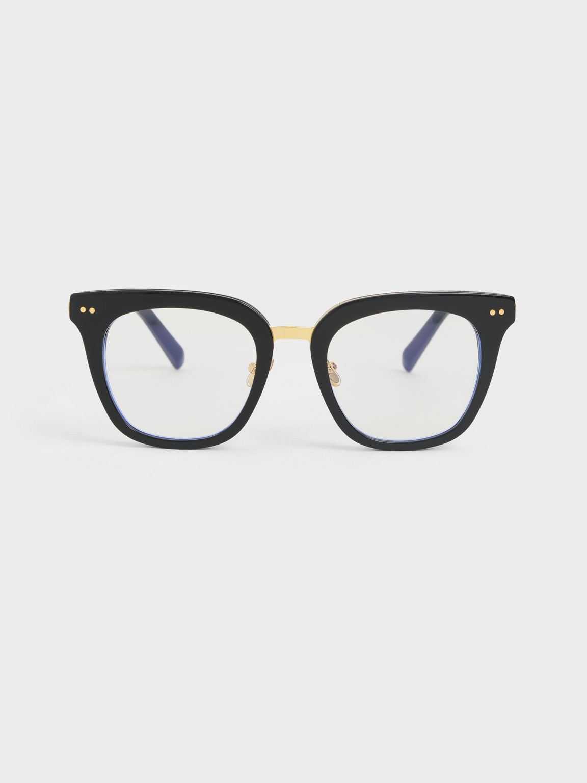 

Acetate Square Sunglasses, Black