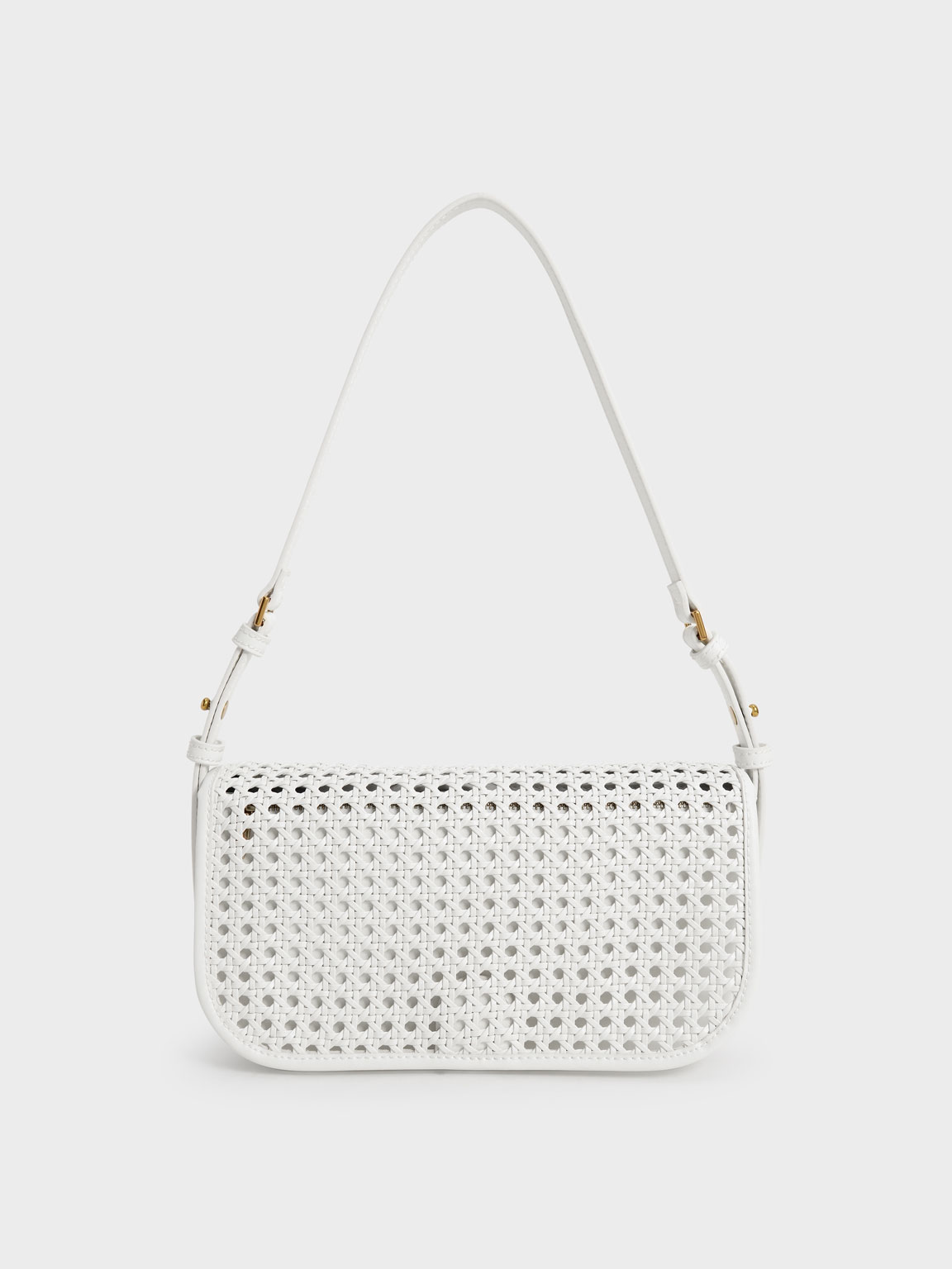 

Woven Flap Shoulder Bag