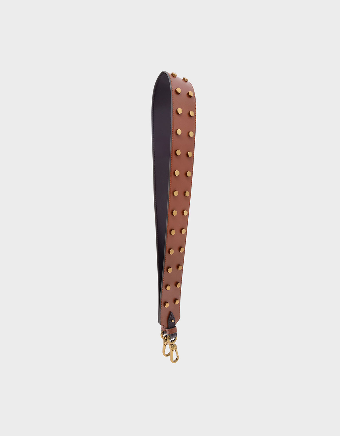 

Stud Detail Bag Strap, Cognac